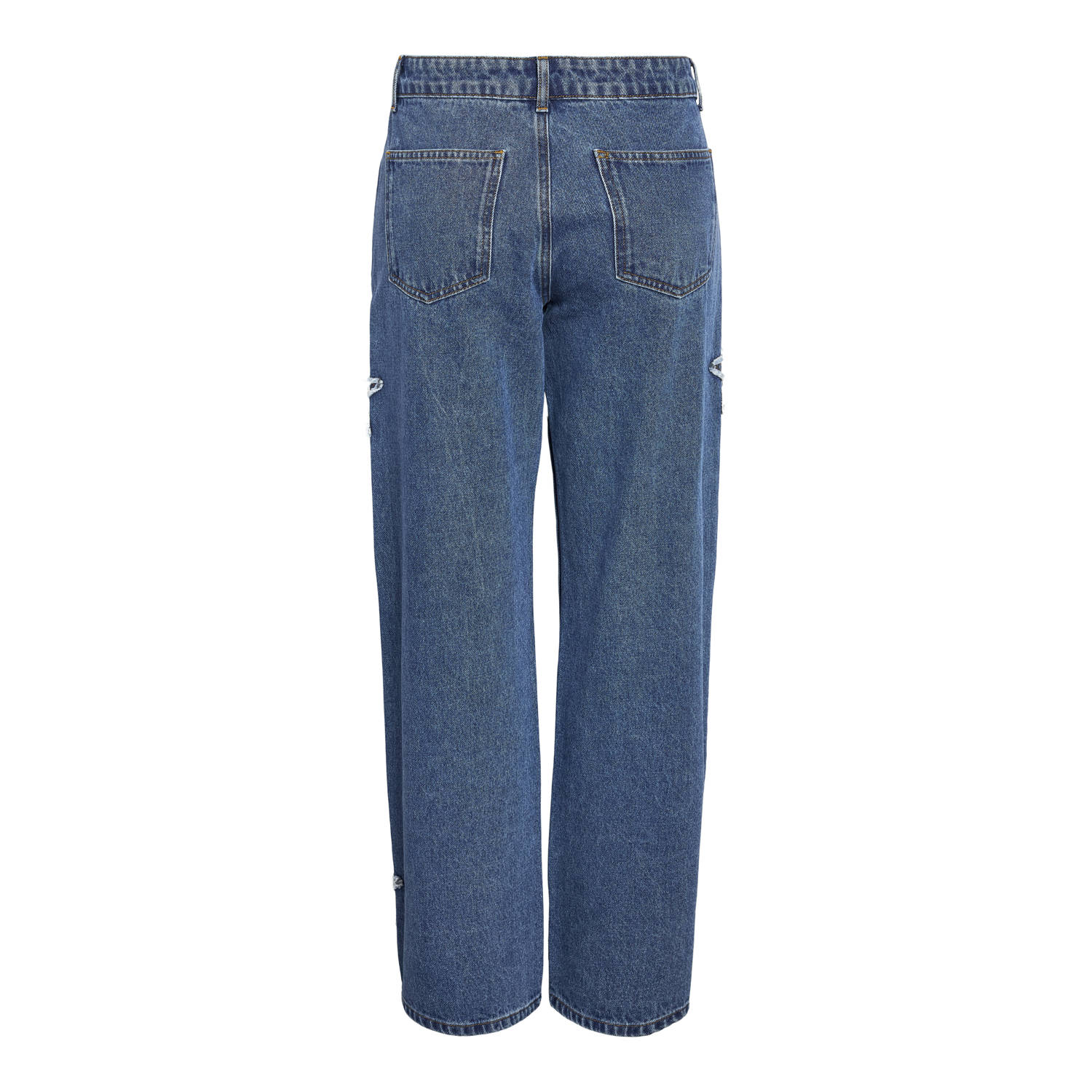 NOISY MAY Curve high waist wide leg jeans medium blue denim