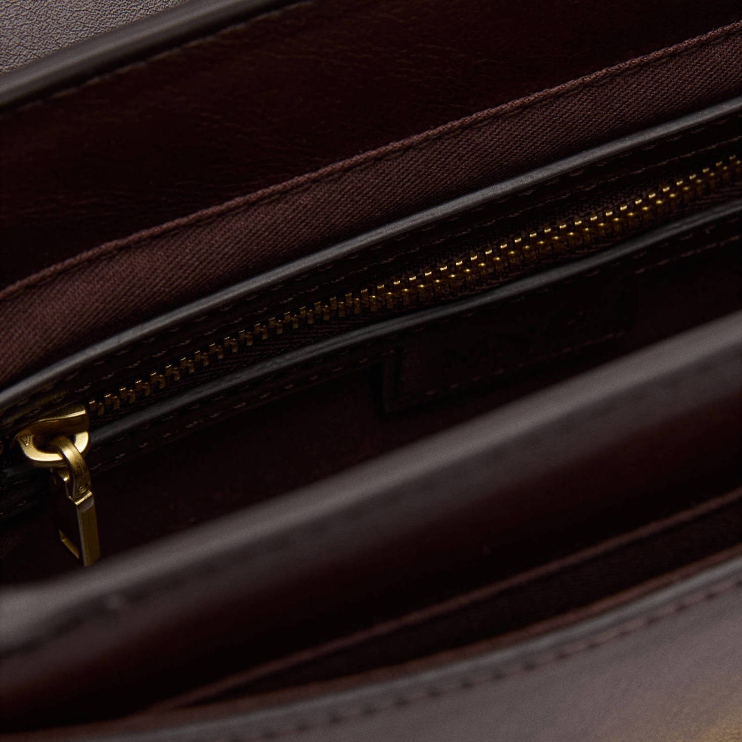 Mango crossbody tas donkerbruin