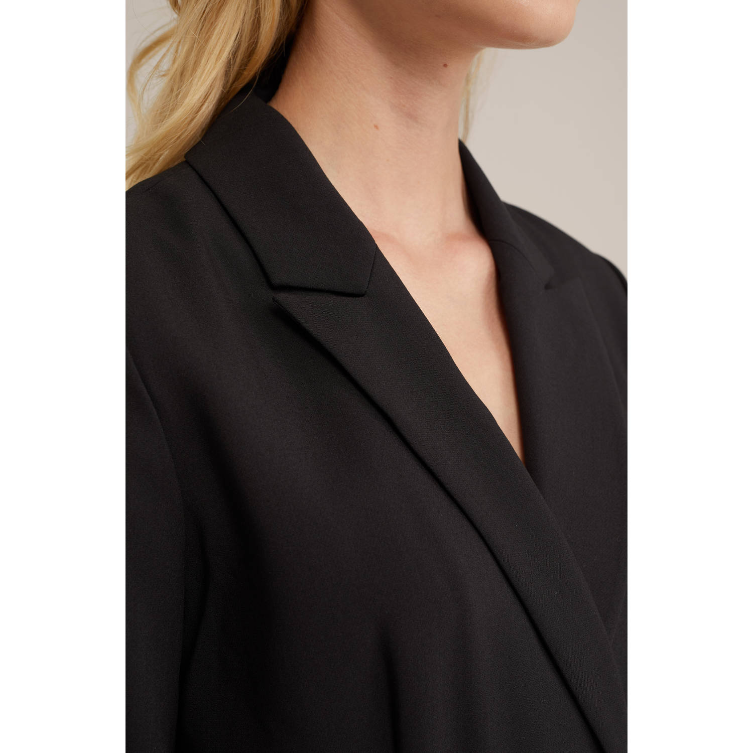 WE Fashion straight jumpsuit zwart