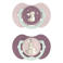 Difrax LOVI Dynamische Fopspeen 18+M - Glow in the Dark - Roze - 2 st.