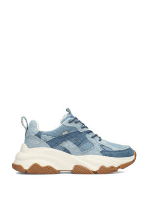 Gigi chunky denim sneakers blauw