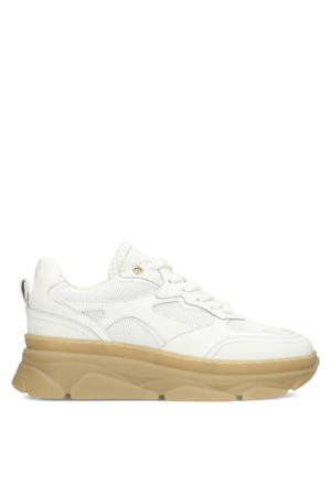Jana chunky leren sneakers wit