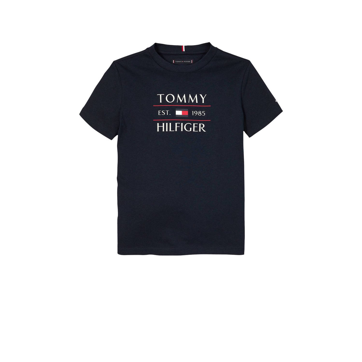 TOMMY HILFIGER Jongens Polo's & T-shirts Tommy Flag Hilfiger Reg Tee Ss Donkerblauw