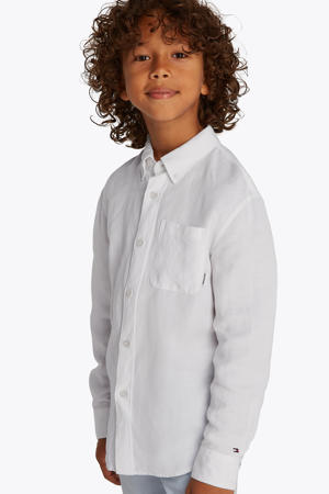 linnen longsleeve wit