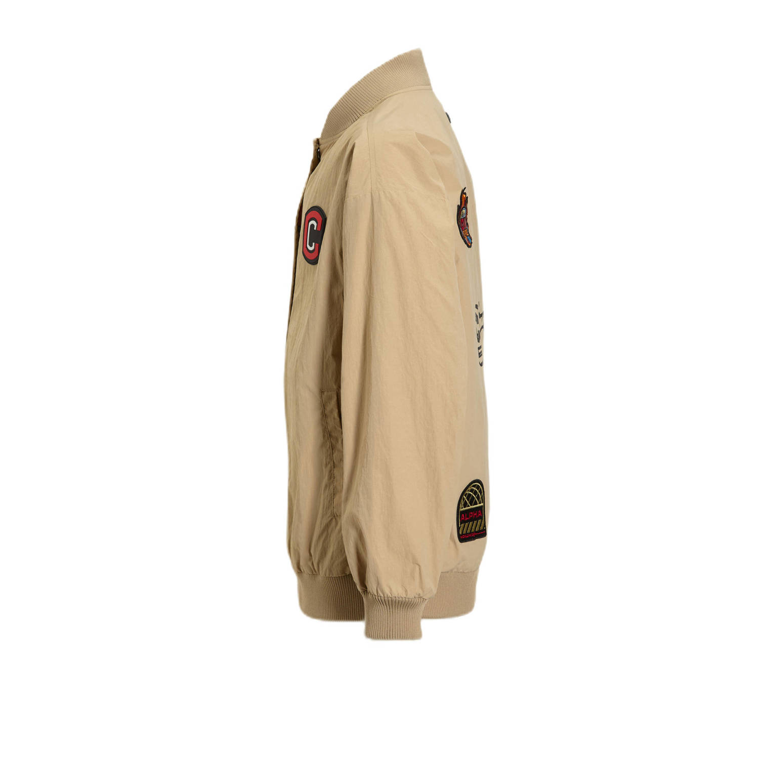 Coolcat jas Jimmy met printopdruk beige