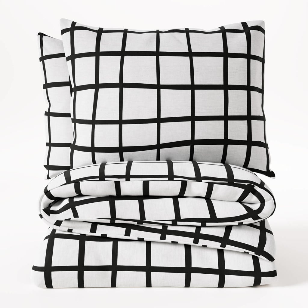 W katoen-polyester dekbedovertrek 1-persoons (140x220 cm)