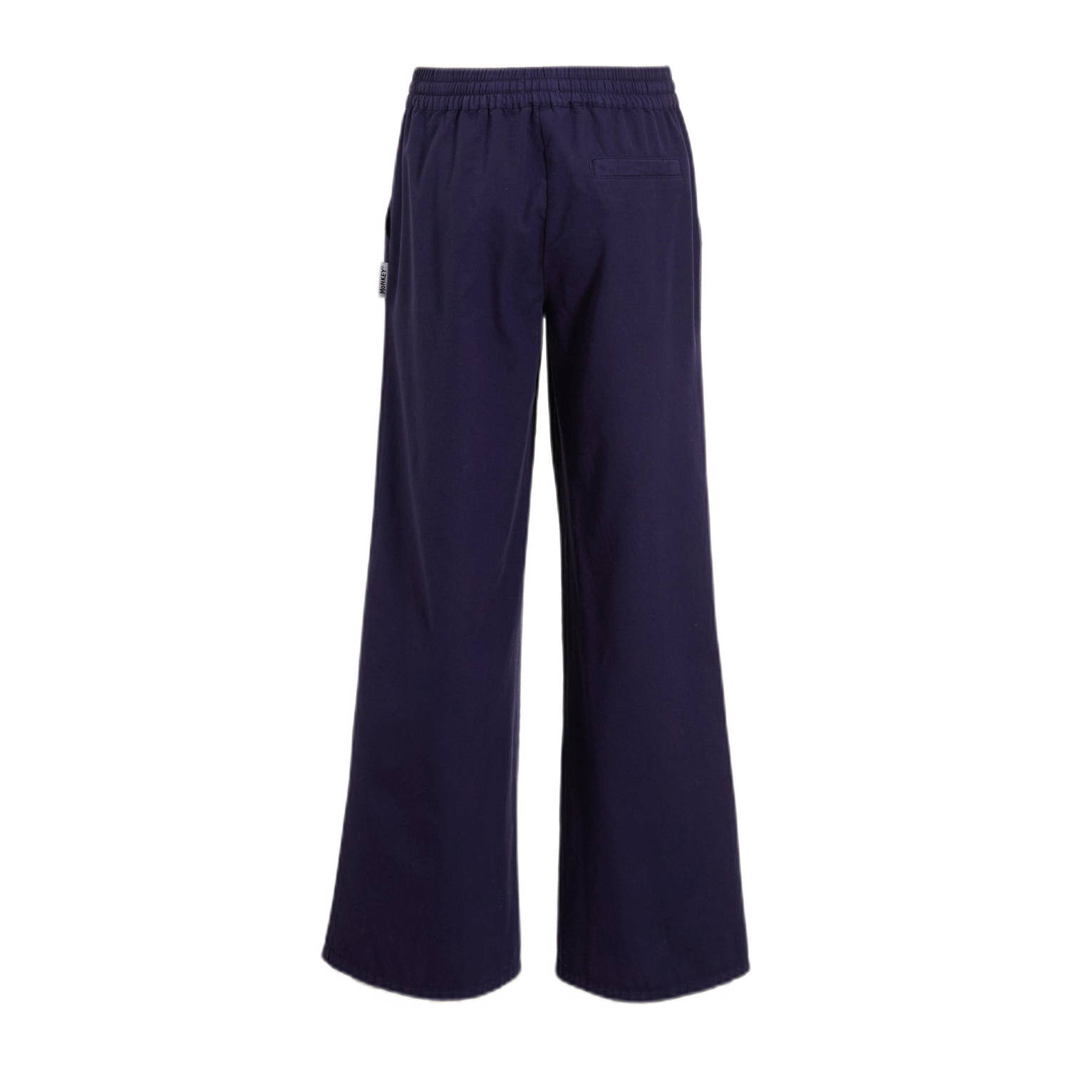 Me & My Monkey wide leg broek donkerblauw