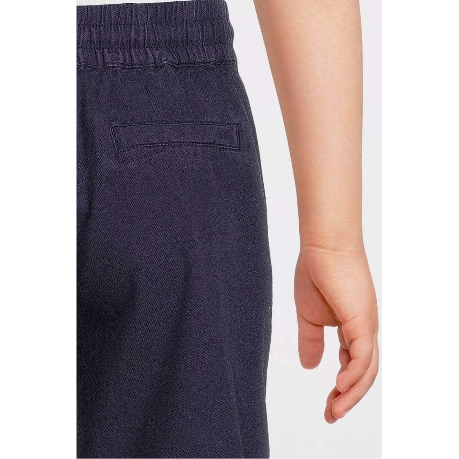 Me & My Monkey wide leg broek donkerblauw