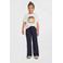 Me & My Monkey wide leg broek donkerblauw