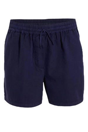 twill korte broek donkerblauw