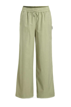 wide leg broek lichkhaki