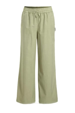 wide leg broek lichkhaki