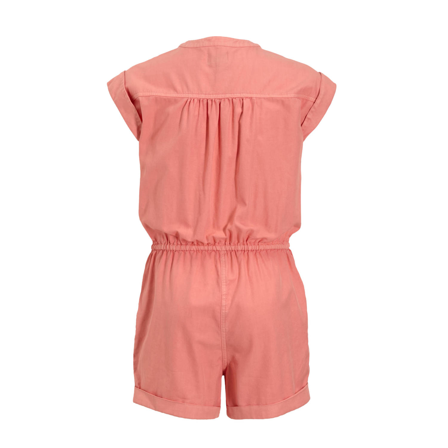 Me & My Monkey twill jumpsuit peach