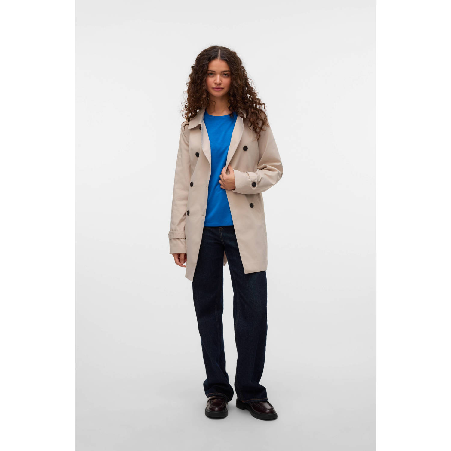 VERO MODA trenchcoat crème