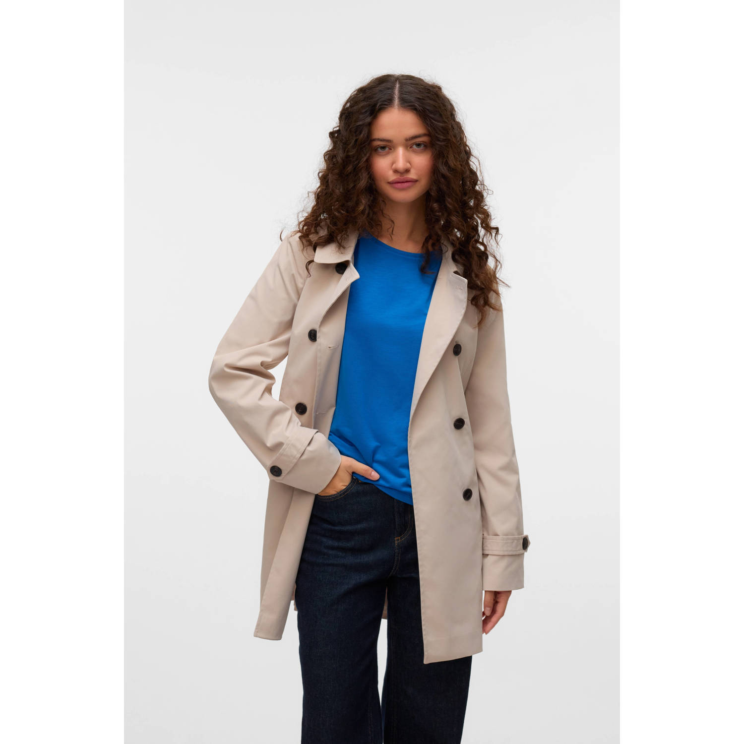 VERO MODA trenchcoat crème