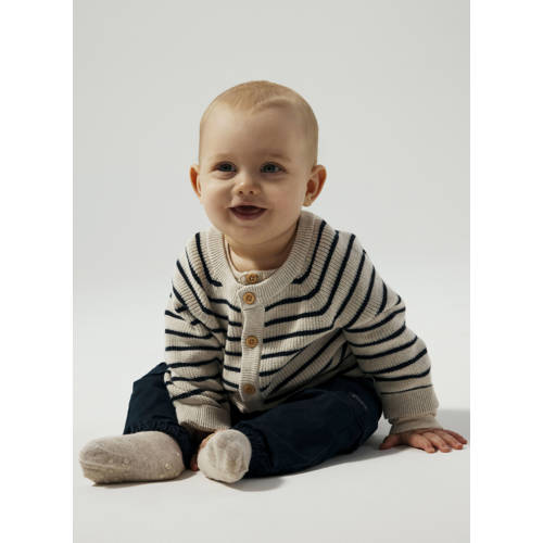 NAME IT BABY vest beige grof gebreid afbeelding