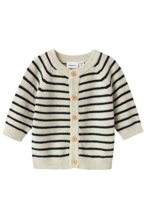 vest beige grof gebreid