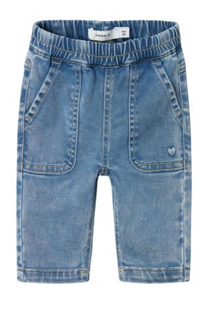 regular waist regular fit jeans light blue denim