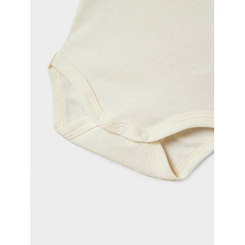 NAME IT BABY romper NBNBODY - set van 2 zand/ecru afbeelding