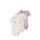 NAME IT BABY romper NBFBODY - ecru/mauve (set van 3)