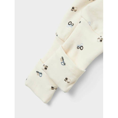 NAME IT BABY pyjama NBMNIGHTSUIT - set van 2 blauw/ecru afbeelding