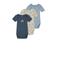 NAME IT BABY romper NBMBODY - blauw/ecru (set van 3)