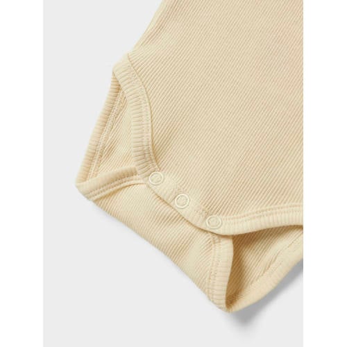 NAME IT BABY romper NBNBODY - set van 3 roze/geel/groen afbeelding