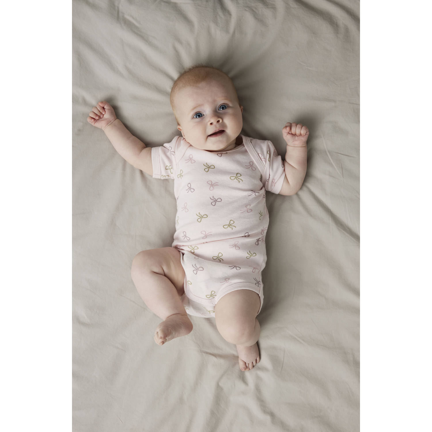 NAME IT BABY romper NBFBODY set van 3 mauve roze ecru
