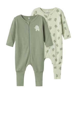 pyjama NBMNIGHTSUIT - groen (set van 2)