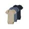 NAME IT BABY romper NBNBODY - blauw/bruin (set van 3)
