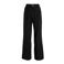 Ruby wide leg broek met linnen zwart
