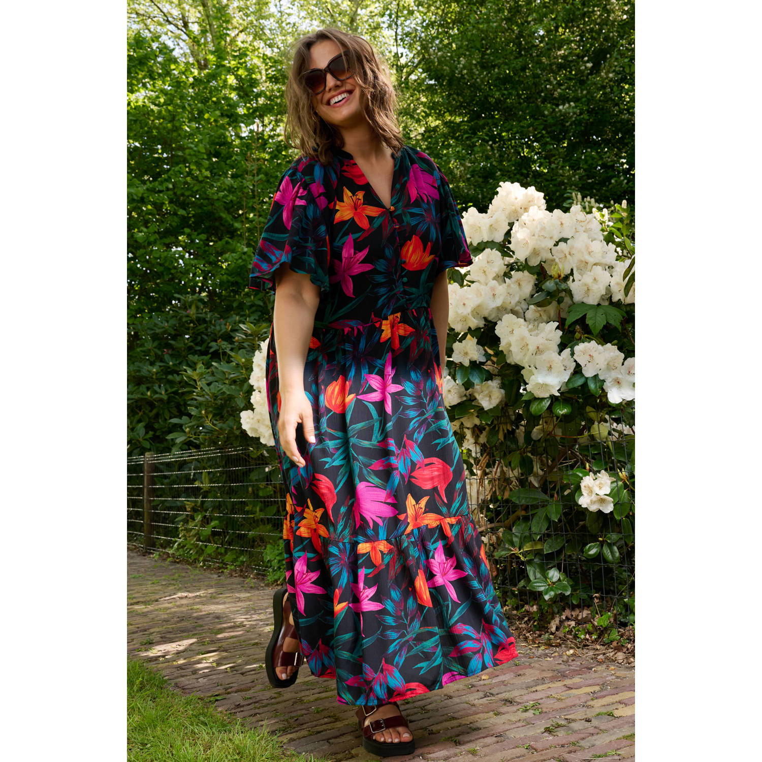 GREAT LOOKS maxi jurk met bloemenprint