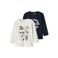 NAME IT MINI longsleeve NMMVUX - donkerblauw/ecru (set van 2)