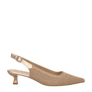 slingback pumps goud/zilver