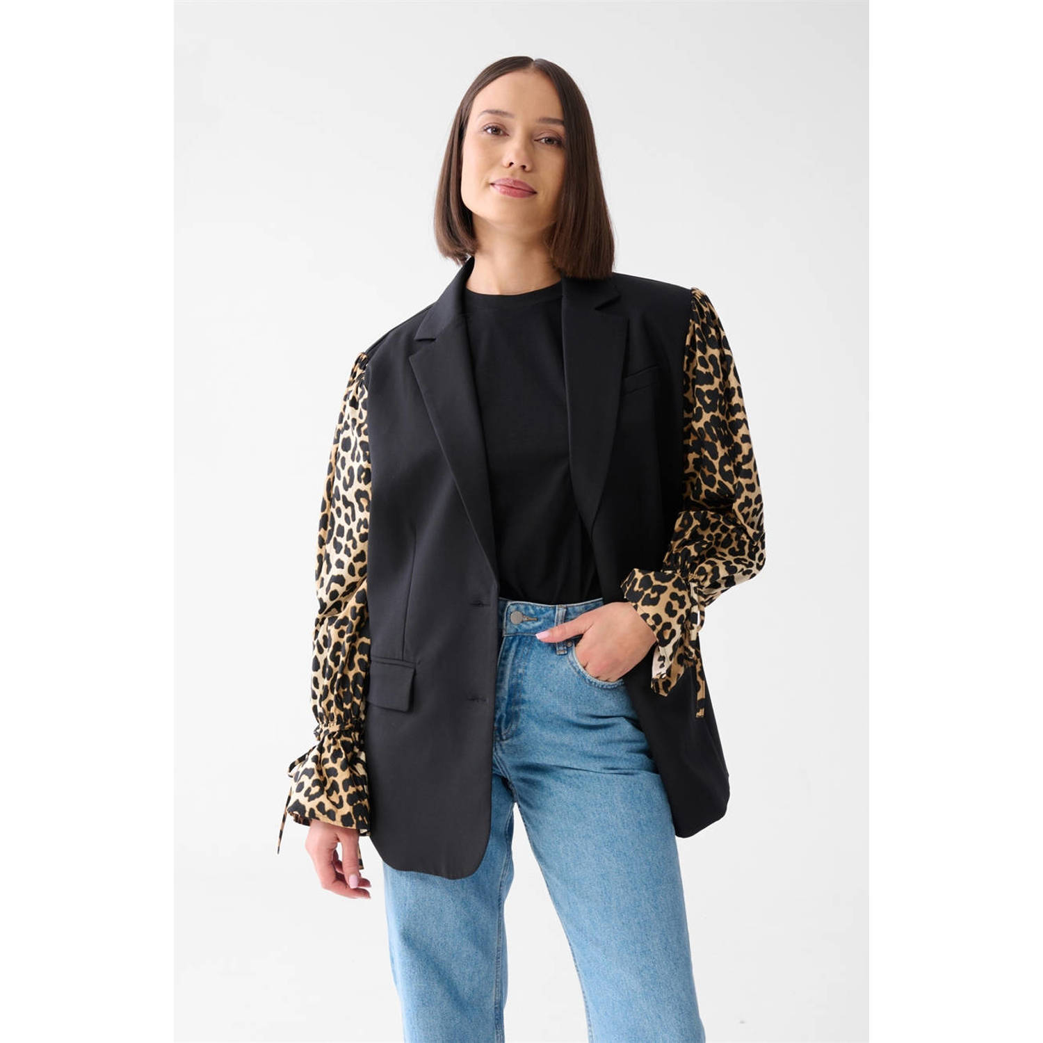 Shoeby regular blazer zwart