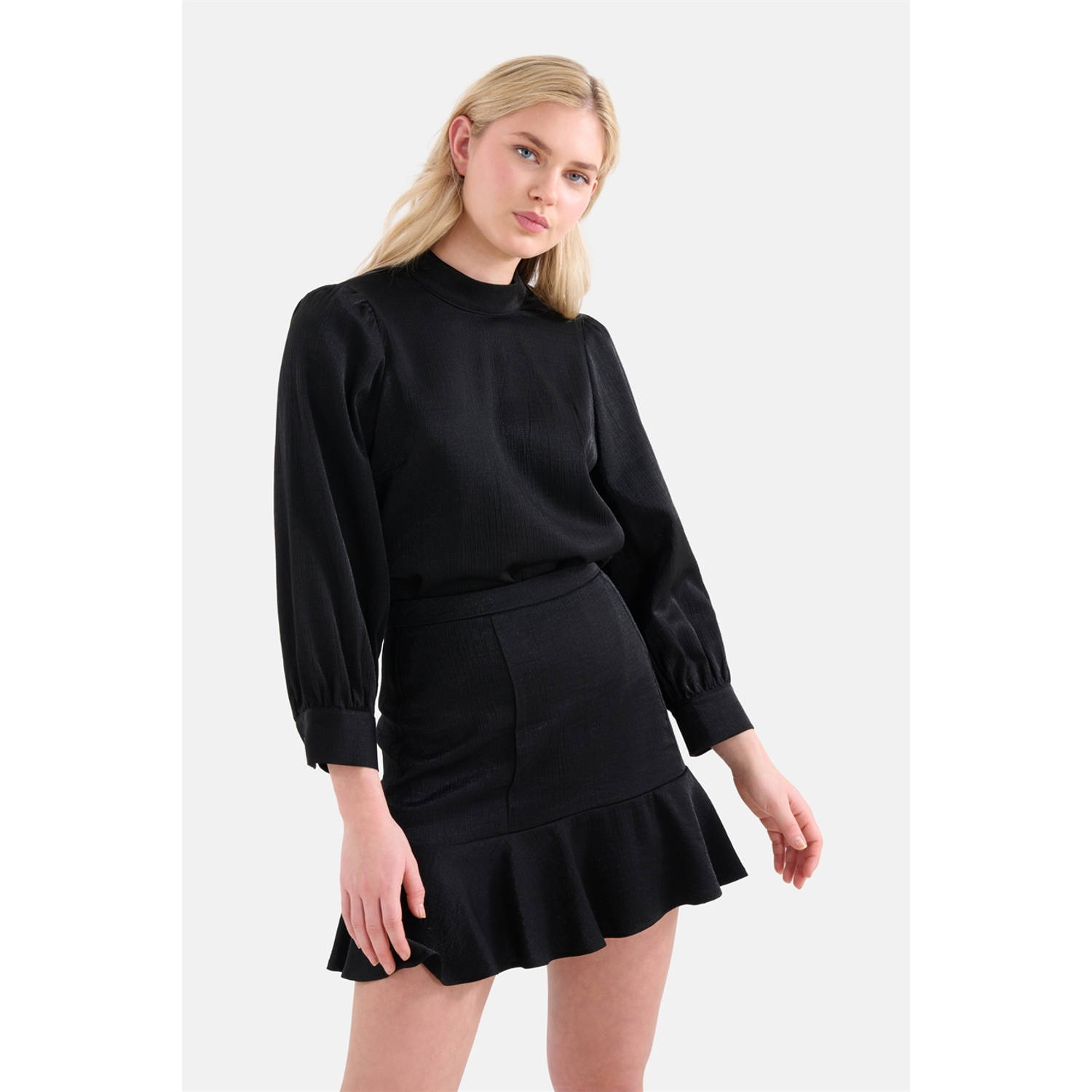 Shoeby strokenrok zwart
