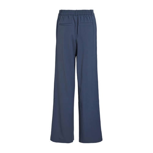 VILA high waist wide leg broek VIVARONE grijsblauw afbeelding
