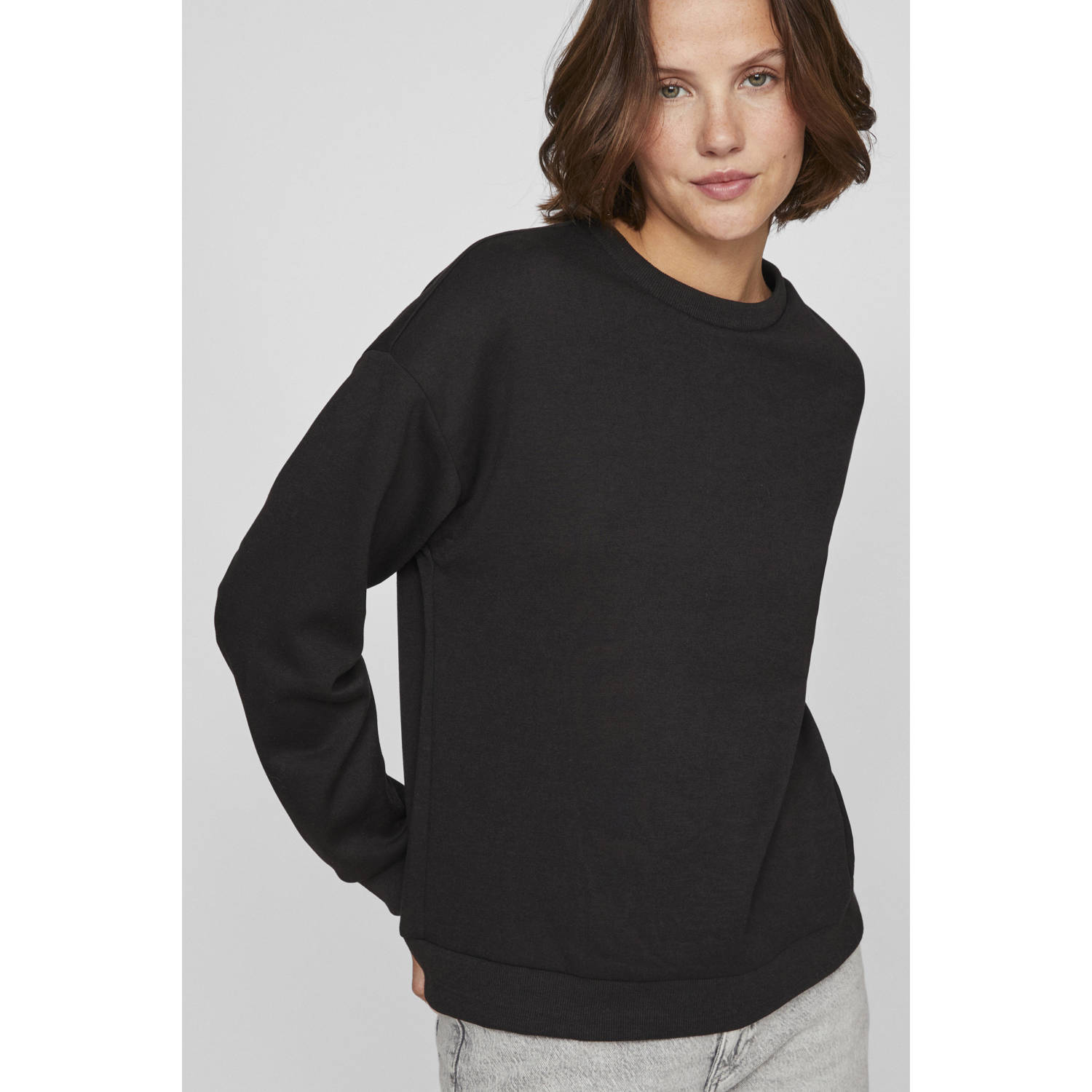 Vila Sweatshirt met ribboorden model 'SANDY'