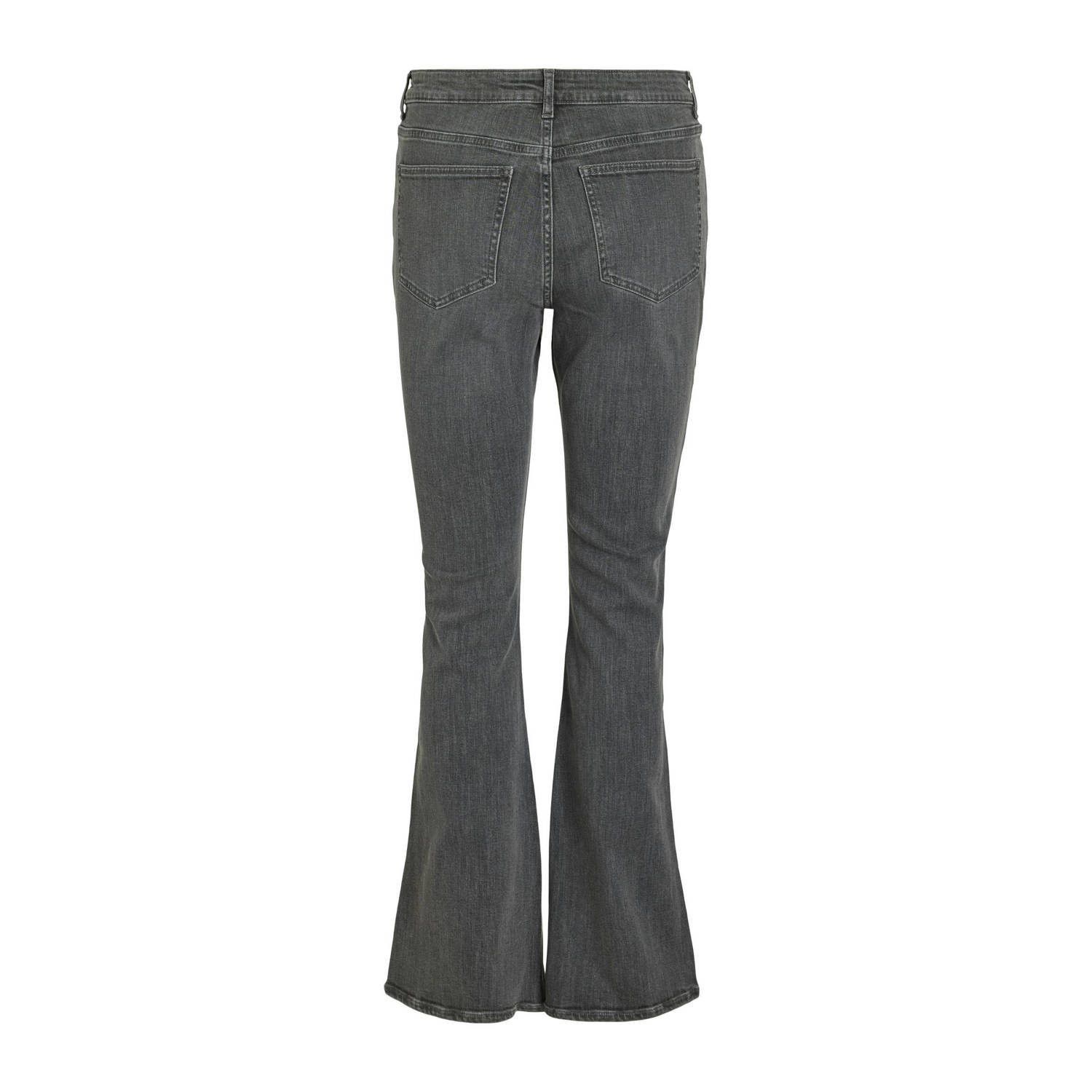 VILA regular waist flared jeans grey denim