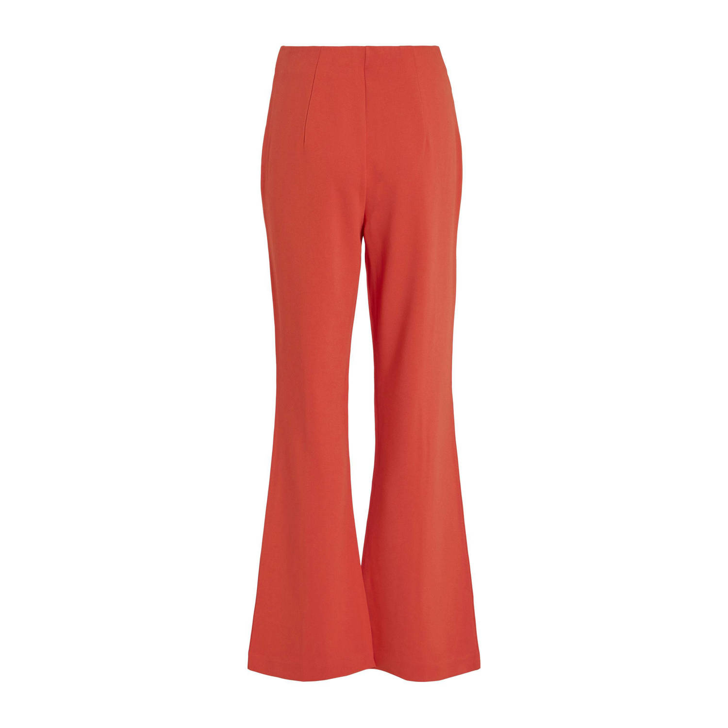 VILA high waist regular fit pantalon VIBILLIE rood