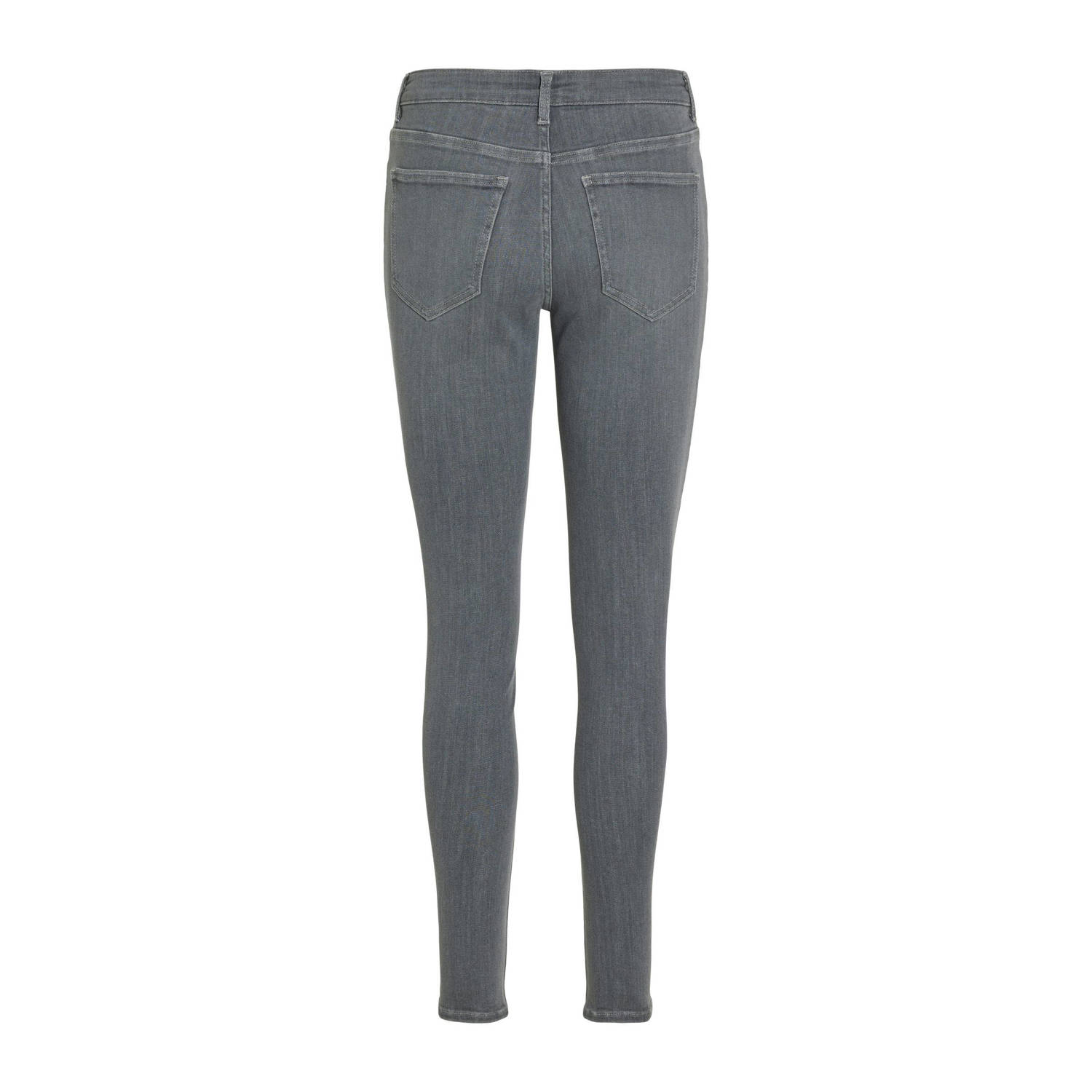 VILA regular waist skinny jeans grey denim