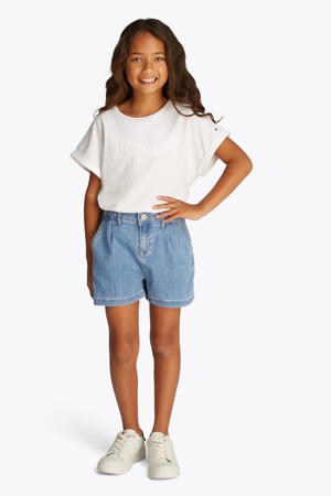 denim short medium blue denim