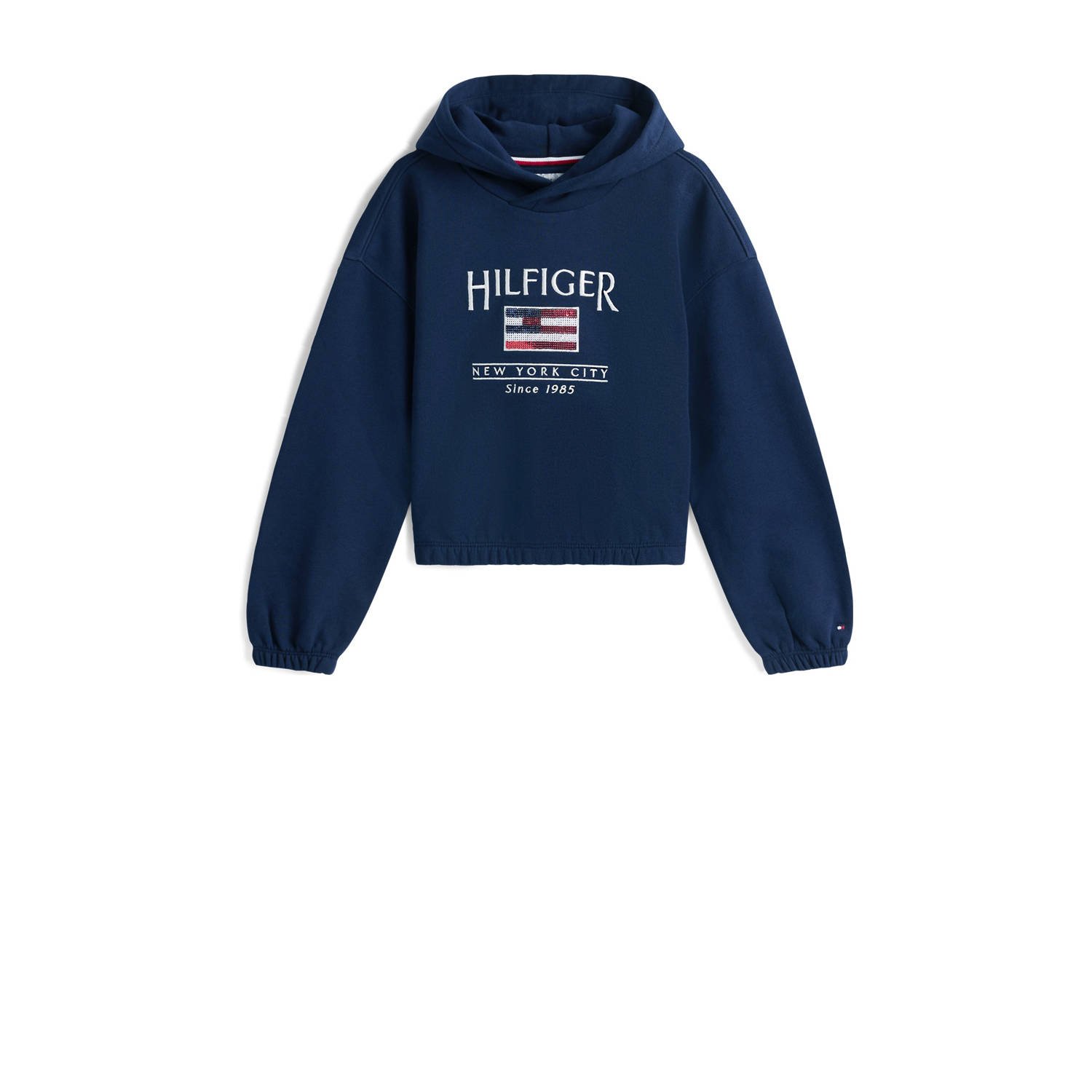 Tommy Hilfiger Hoodie HILFIGER SEQUIN FLAG HOODIE met pailletten met logo-borduursels