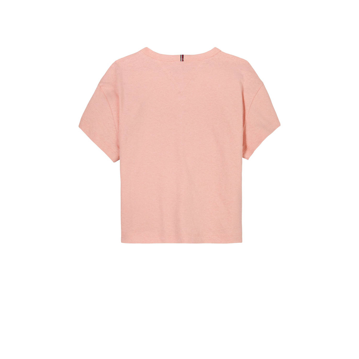 Tommy Hilfiger linnen T-shirt roze