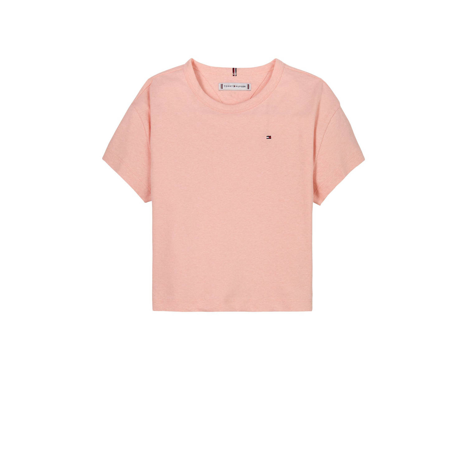 Tommy Hilfiger linnen T-shirt roze