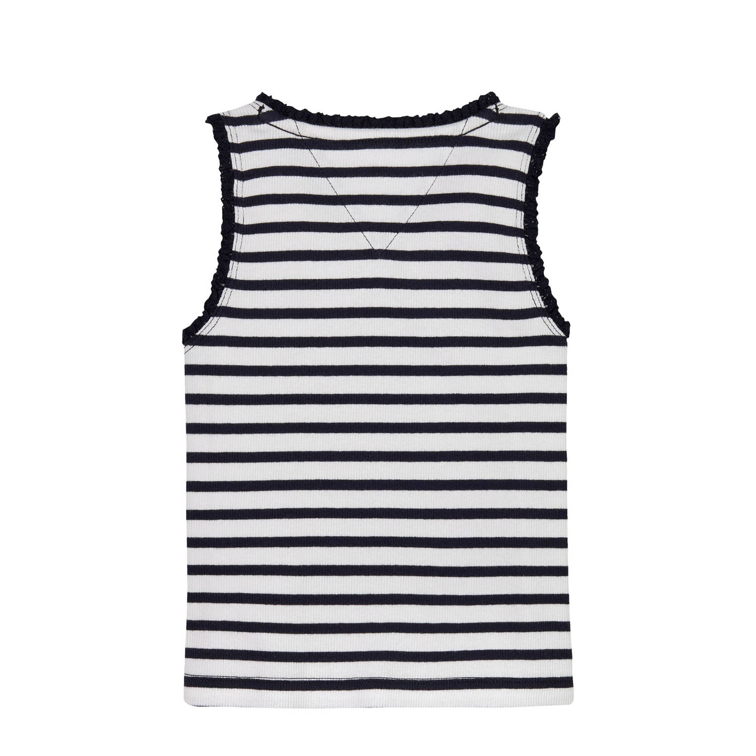 Tommy Hilfiger singlet donkerblauw rib gebreid