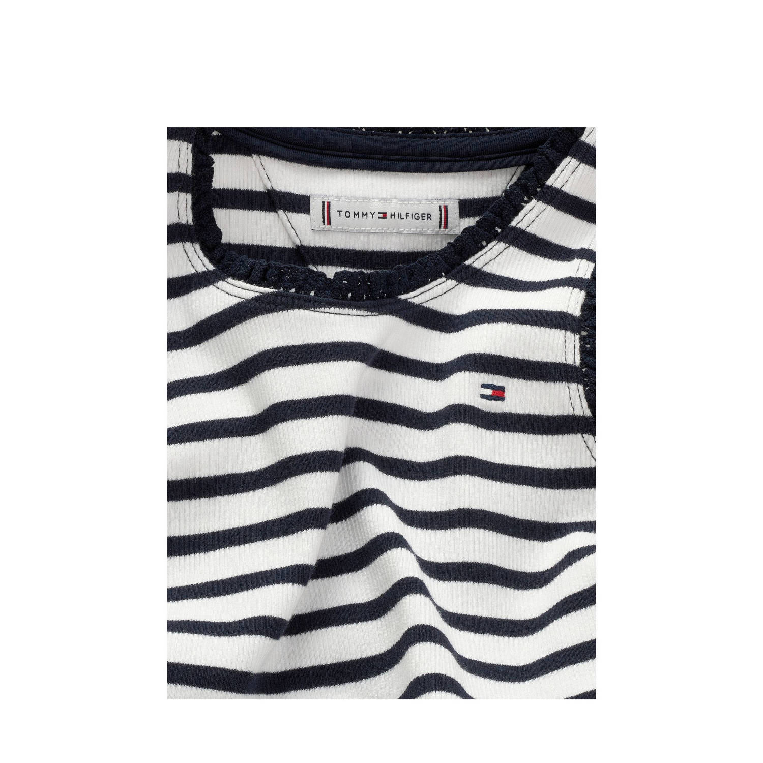 Tommy Hilfiger singlet donkerblauw rib gebreid