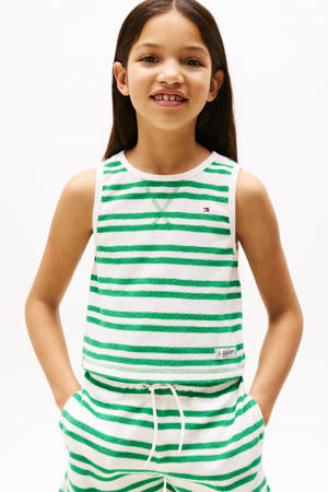 mouwloze top groen