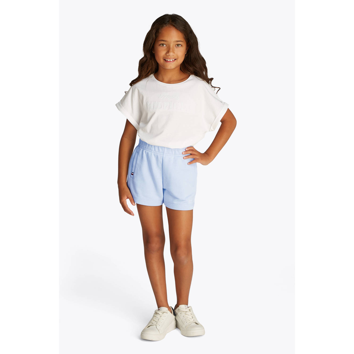 Tommy Hilfiger sweatshort lichtblauw