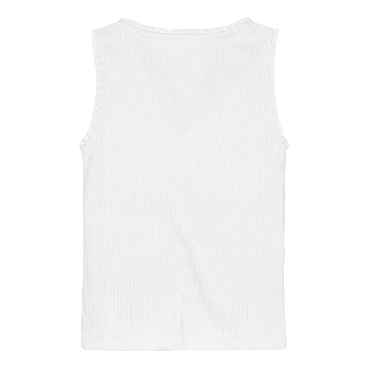 Tommy Hilfiger singlet wit rib gebreid